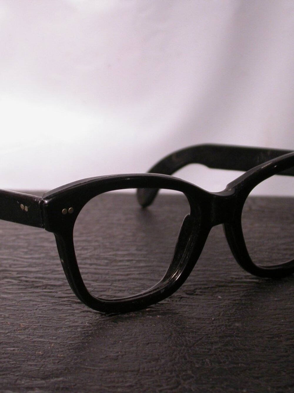 Vintage Wilson Black Safety Frames Sunglasses Eyeglasses Made in USA